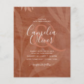 All-in-1 Rustic Terracotta Overlay Wedding Flyer (Voorkant)