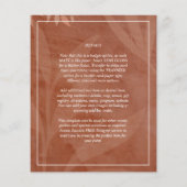 All-in-1 Rustic Terracotta PHOTO Overlay Wedding (Achterkant)