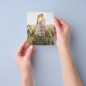 All-in-1 Rustic Terracotta PHOTO Overlay Wedding Flyer (Hand)