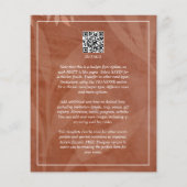 All-in-1 Rustieke Terracotta FOTO Overlay Bruiloft Flyer (Achterkant)