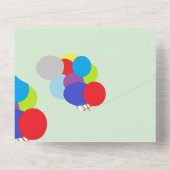 All-in-1 Trouw Uitnodiging : Ballonnen (Achterkant)