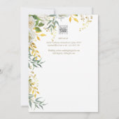 All-in-1 White Gold Greenery katholiek huwelijk Kaart (Achterkant)