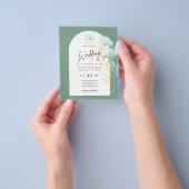 All-in-1 Zee Glas Aqua Groen Gouden Bladeren Bruil Flyer (Hand)