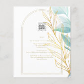 All-in-1 Zee Glas Aqua Groen Gouden Bladeren Bruil Flyer (Achterkant)