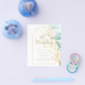 All-in-1 Zee Glas Aqua Groen Gouden Bladeren Bruil Flyer (Enkel)