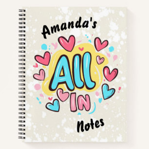 "All in" graffiti stijl Notitieboek