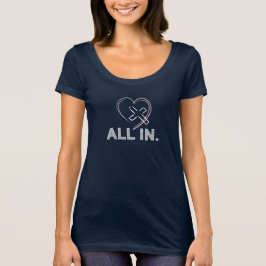 ALL IN Jezus Kruis T-shirts Christelijke Vrouwen T