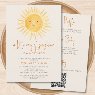 All In One A Little Ray of Sunshine Baby shower Kaart