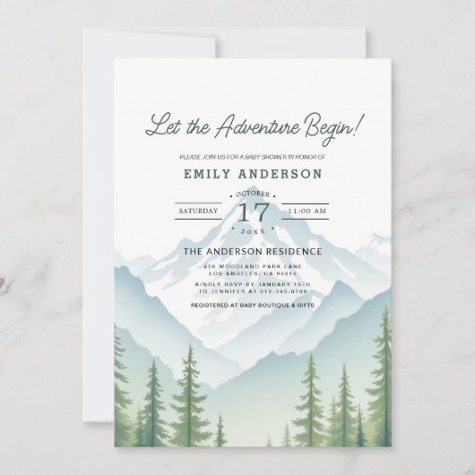 All in One Adventure is het begin van het Woodland Kaart (Voorkant)