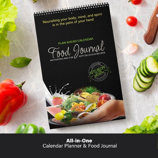All-in-One Agenda Planner & Food Journal Kalender