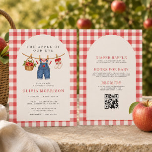 All in One Appel van Onze Ogen Jongens Baby Shower Kaart