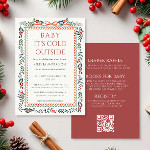 All in One Baby Het is koud buiten Baby Shower Kaart