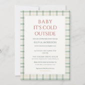 All in One Baby It's Cold Outside Baby Shower Kaart (Voorkant)