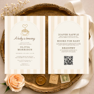 All in One Baby maakt koffie Baby Shower Kaart