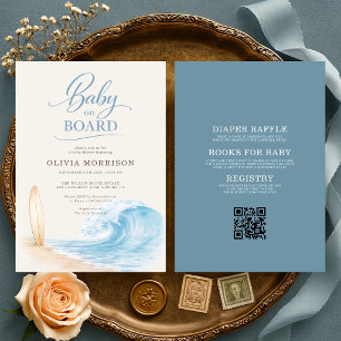 All in One Baby on Board Baby Shower Kaart