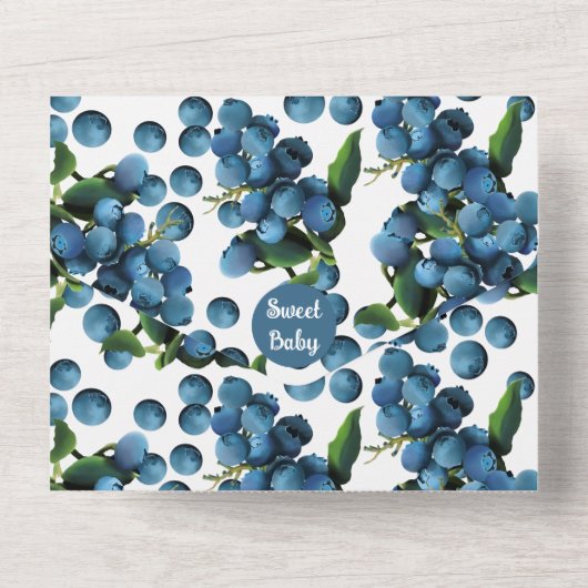 All-in-One Baby Shower Uitnodiging (Achterkant)