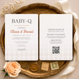 All in One BabyQ Couples Baby Shower Kaart