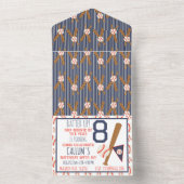 All in One Baseball Verjaardagsuitnodiging Uitnodiging (Binnen)