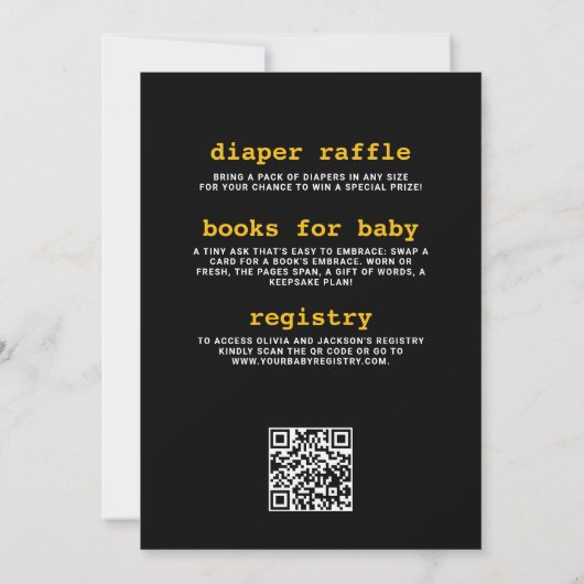 All in One Beers Luiers Koppels Baby shower Kaart (Achterkant)