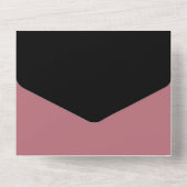 All in One Black Roos Gold huwelijksuitnodiging Uitnodiging (Achterkant)