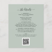 All in One Budget Eucalyptus Trouwuitnodiging (Achterkant)