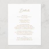 All-in-One Budget Gold Calligraphy Wedding Invite (Achterkant)
