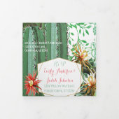 All In One Cactus Succulent Trouwkaart Drieluik Uitnodiging (Cover)