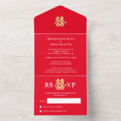 All in One Chinese Wedding Invite 001 Uitnodiging (Binnen)