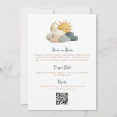 All-in-One Cloud Nine Baby Shower Uitnodiging (Achterkant)
