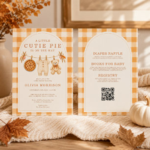 All in One Cutie Pie op Weg naar Herfst Baby Showe Kaart