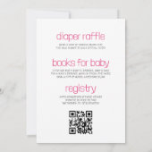 All in One Dinosaur Hatching Soon Baby Girl Shower Kaart (Achterkant)