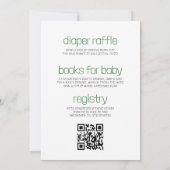 All in One Dinosaur Hatching Soon Baby shower Kaart (Achterkant)