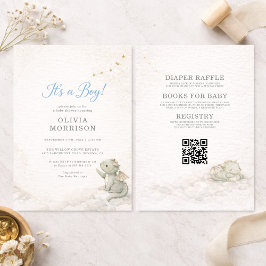 All in One Dragon It's a Boy Baby Shower Kaart