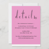 All-in-One Eenvoudige Klassieke Trouw Uitnodiging (Achterkant)