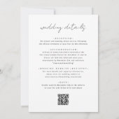 All-in-One Elegant Modern Handschrift Font Wedding Kaart (Achterkant)