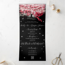 All In One Elegante Rode & Roze Hartblad Bruiloft 