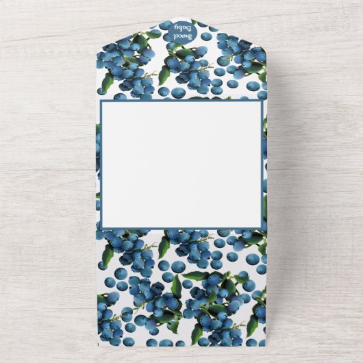 All-in-One Geboorte Uitnodiging (Buitenkant)