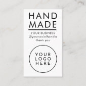 All-in-one Handgemaakte Qr Code Logo Modern Minima Visitekaartje (Voorkant)