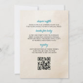 All in One Here Comes The Son Baby Boy Shower Kaart (Achterkant)