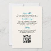 All in One Here Comes The Son Baby Boy Shower Kaart (Achterkant)