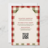 All in One Het Dorp Winter Baby Borrel Kaart (Achterkant)