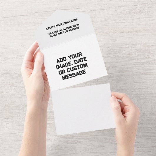 All-in-One Huwelijksuitnodigingen - Custom Online All In One Uitnodiging (Afscheurbaar)