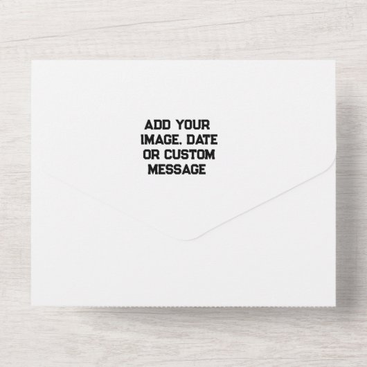 All-in-One Huwelijksuitnodigingen - Custom Online All In One Uitnodiging (Achterkant)