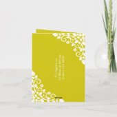 All In One Invitation Christening Flower Cross Feestdagen Kaart (Achterkant)