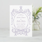 All in One Lavender Frame Wedding               Kaart (Staand voorkant)