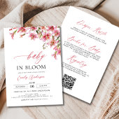 All in One Lelies Baby in Bloom Floral Baby shower Kaart