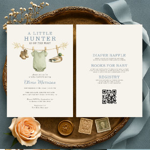 All in One Little Duck Hunter Baby Shower Kaart