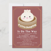 All in One Little Dumpling Baby Shower QR Code Kaart (Voorkant)