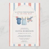All in One Little Firecracker Baby Shower Kaart (Voorkant)