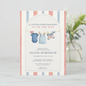 All in One Little Firecracker Baby Shower Kaart (Staand voorkant)
